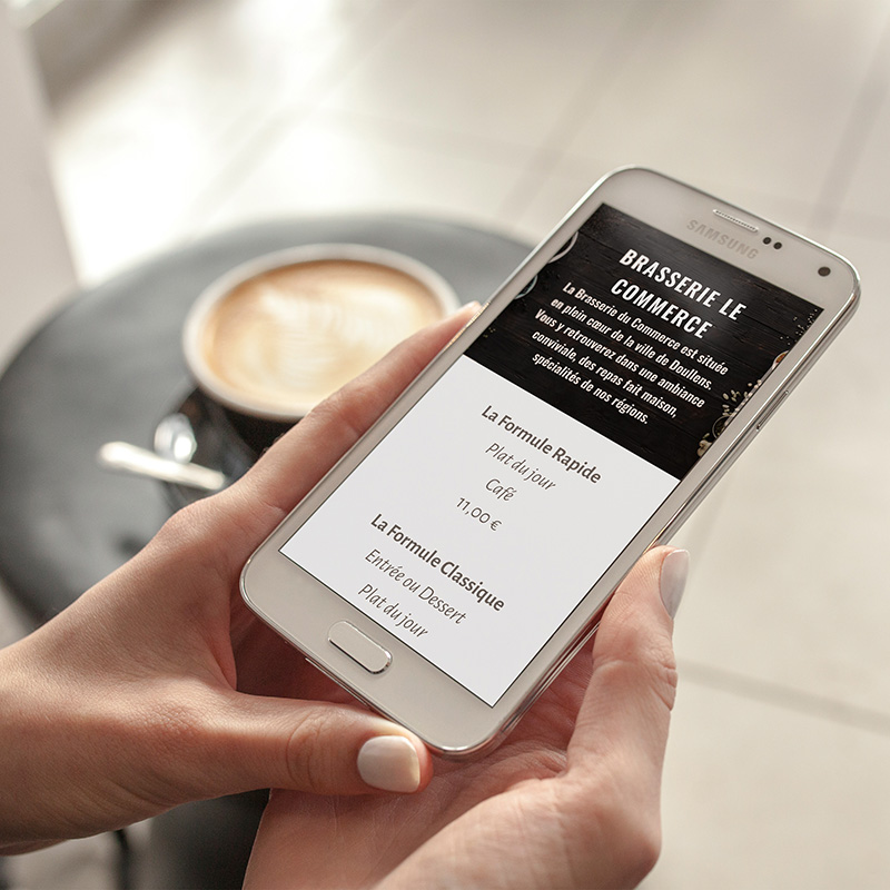 Webdesign – Restaurant Le commerce​